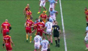 TOP 14 - Essai de Afusipa TAUMOEPEAU (USAP) - Aviron Bayonnais - USA Perpignan - Saison 2022/2023