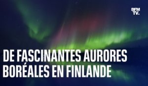 Des aurores boréales vertes et rouges aperçues dans le ciel finlandais