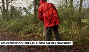 Des cyclistes touchés au plomb par des chasseurs