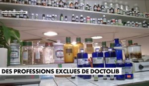 Des professions exclues de Doctolib