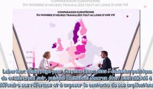 Emmanuel Macron sur France 2 - agacée, Caroline Roux met un stop au président qui ne lui laisse pas