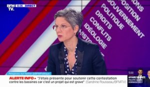 Sandrine Rousseau sur la mobilisation à Sainte-Soline: "Pourquoi un tel déploiement de police pour juste une manifestation écologiste ?"