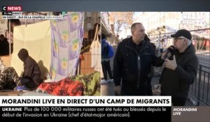 Revoir en intégralité l'édition spéciale de "Morandini Live" en direct ce matin sur CNews depuis un camp de migrants boulevard de la Chapelle à Paris - VIDEO