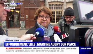 Martine Aubry: "À priori, il n'y a pas de morts ni de blessés, nous avons évacué l'immeuble cette nuit"