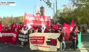 Allemagne : manifestation à Berlin contre la hausse des prix