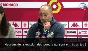 Monaco 2-3 OM : Tudor évoque l'entrée de Payet et parle d'une "force mentale"