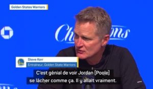 Warriors - Kerr : "Génial de voir Poole se lâcher comme ça"