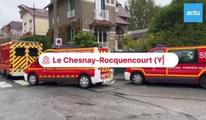 Une maison du Chesnay-Rocquencourt (Yvelines) ravagée par un incendie.