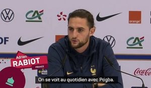 France - Rabiot : "Pogba m’a encouragé"