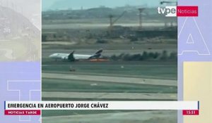Un avion de ligne avec 108 personnes a percuté un camion de pompiers à l'aéroport international de Lima faisant 2 morts lors de sa phase de décollage