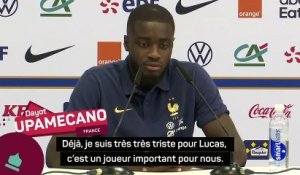 France - Dayot Upamecano touché par la blessure de Lucas Hernandez
