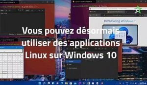 Vous pouvez désormais utiliser des applications Linux sur Windows 10