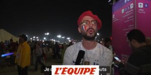 A Doha, les supporters français sous le charme de Giroud et Mbappé -  Foot - CM 2022 - Bleus