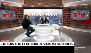 Le témoignage bouleversant d'un policier dans "Morandini Live": "J'ai voulu me suicider, j'ai mis le canon de mon arme dans ma bouche" - VIDEO