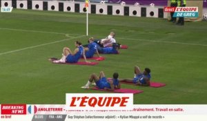 Mbappé absent de l'entraînement collectif  - Foot - CM 2022 - Bleus
