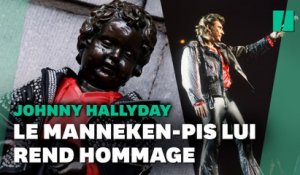 Pour Johnny Hallyday, le Manneken-Pis de Bruxelles a changé de tenue