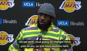 Lakers - James : "Une fois qu'AD est sorti, nous avons dû changer notre plan de jeu"