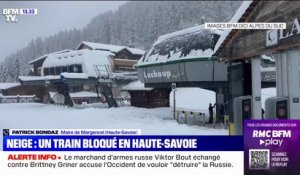 Haute-Savoie: un train bloqué par la neige ce vendredi matin
