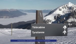 Reportage - Les bases de la tyrolienne héliportées à Chamrousse