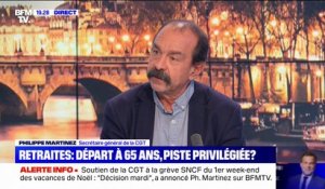 Philippe Martinez (CGT):  "Si le gouvernement ne bouge pas sur l'âge légal, il y aura des mobilisations en janvier"