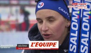 Hochfilzen : Julia Simon : «Il fallait que je canalise mes émotions» - Biathlon - CM (F)