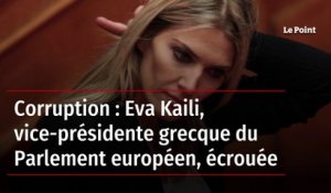 Corruption : Eva Kaili, vice-présidente grecque du Parlement européen, écrouée