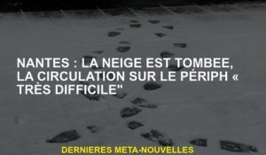Nantes: La neige est tombée, la circulation sur le périphée "très difficile"