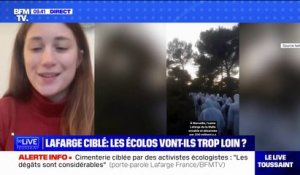 Léna Lazare (Youth for Climate) dit comprendre les activistes qui ont commis "des dégâts matériels" dans l'usine Lafarge