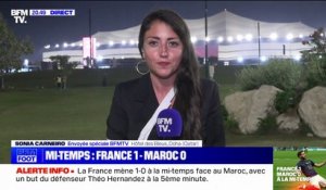 France-Maroc: les Bleus mènent 1 à 0 à la mi-temps