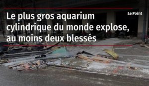 Le plus gros aquarium cylindrique du monde explose, au moins deux blessés