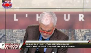 "Oh mais ta g**ule !" : Yann Barthès se lâche  direct après avoir été clashé par Pascal Praud