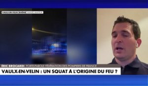 Éric Brocardi sur l'incendie à Vaulx-en-Velin : «C'est un engagement total des sapeurs-pompiers»