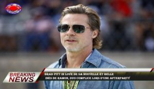 Brad Pitt in love de sa nouvelle et belle  Inès de Ramon, duo complice lors d'une afterparty