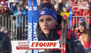 Simon : «J'ai été prise par l'excitation» - Biathlon - CM (F)