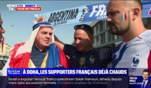 Même en minorité, les supporters Français à Doha se préparent à donner de la voix