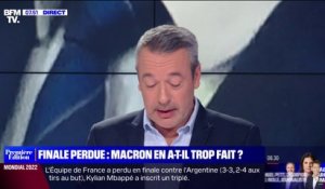 ÉDITO - "Emmanuel Macron en a un peu trop fait" après la défaite des Bleus