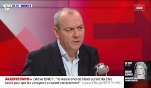 Grève SNCF: "Il faut au moins sauver le week-end du Nouvel an", selon Laurent Berger