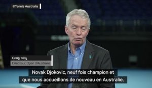 Open d'Australie - Tiley espère que les fans accueilleront bien Djokovic