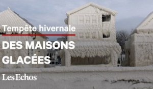 Au Canada, des maisons gelées par la glace