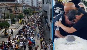 Funérailles de Pelé : des milliers de fans au stade de Santos pour le dernier hommage