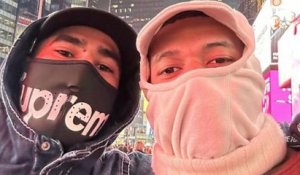 Kylian Mbappé et Achraf Hakimi se camouflent pour se balader sur Times Square