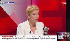 "Ce n'est pas son rôle": Clémentine Autain réagit à la prise de parole de Brigitte Macron sur la réforme des retraites