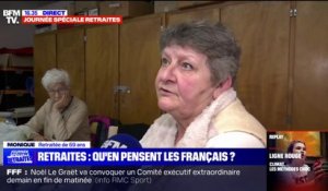 "J'attends que les petites pensions soient un peu revalorisées", Monique 69 ans, attentive à la réforme présentée par la Première ministre, ce mardi