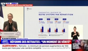 Réforme des retraites: "Présenter un tel projet est toujours un moment de vérité", affirme Élisabeth Borne