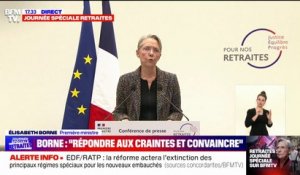 Réforme des retraites: "Ce projet est meilleur qu'il n'était il y a 6 mois", affirme Élisabeth Borne