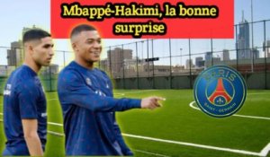 Kylian Mbappé et Achraf Hakimi ont fait leur retour au centre d'entrainement du PSG plus tôt