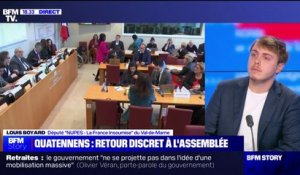 Louis Boyard: "Adrien Quatennens est suspendu, qu'il veuille siéger en commission, ça le regarde"