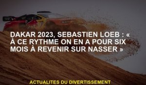 Dakar 2023, Sébastien Loeb: "À ce rythme, nous avons pendant six mois pour retourner à Nasser"
