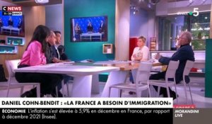 André Bercoff pique un coup de colère et traite Daniel Cohn-Bendit de "crétin" dans "Morandini Live" après ses propos sur l’immigration: "Ferme-la ! Tu es grotesque" - VIDEO