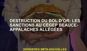 Destruction du bol doré: sanctions à Cégep Beauce-Appalaches éclaircies